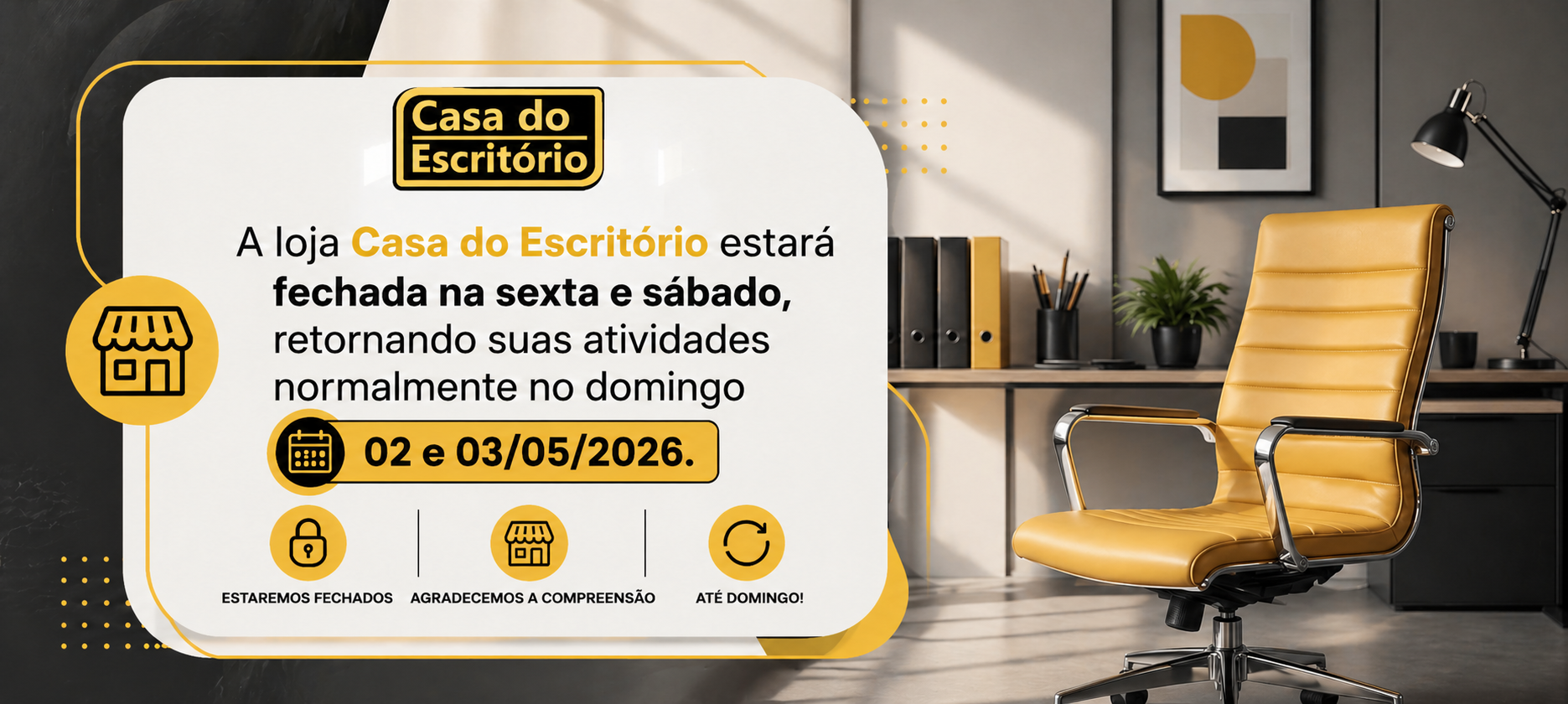 Aviso de Funcionamento